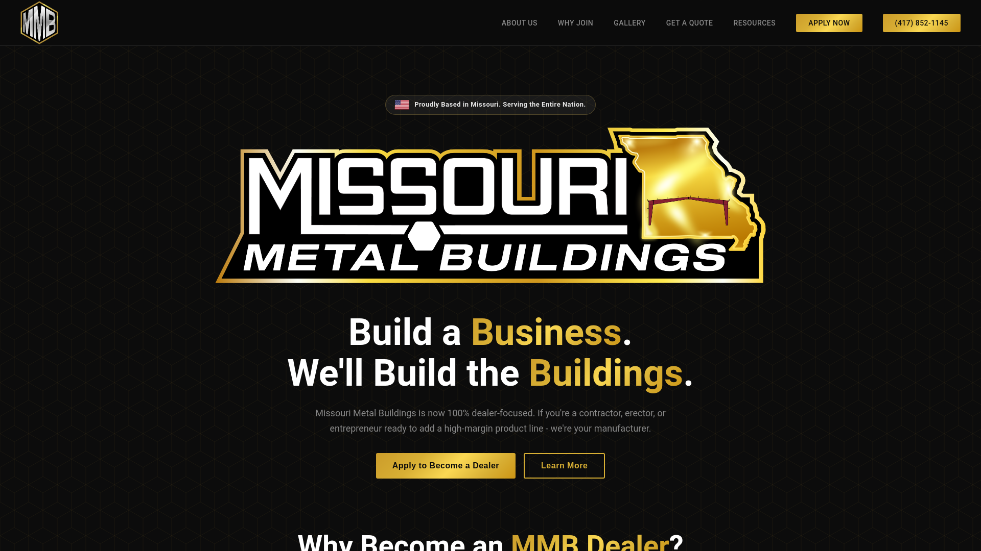 website screenshot of https://mometalbuildings-redirect.pages.dev/