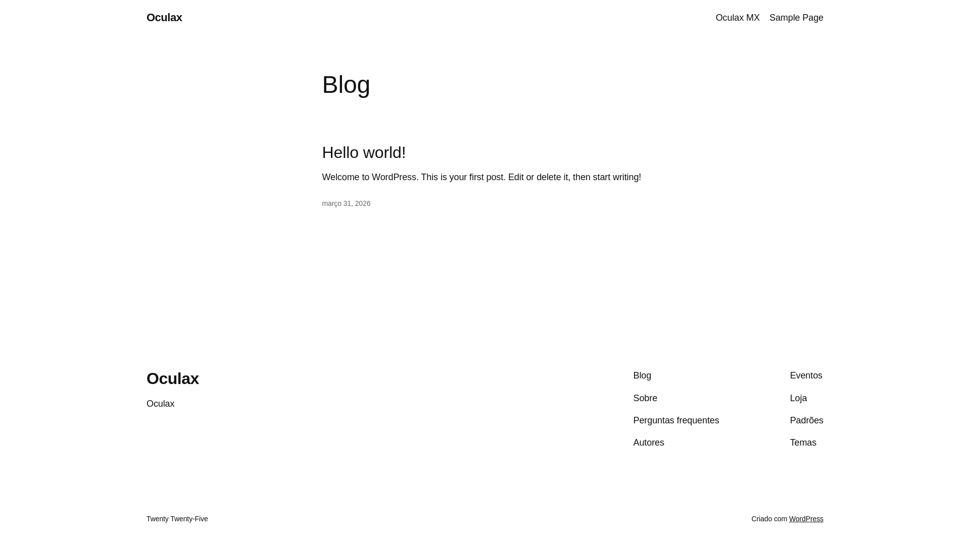 website screenshot of https://oculax-oficial.shop/