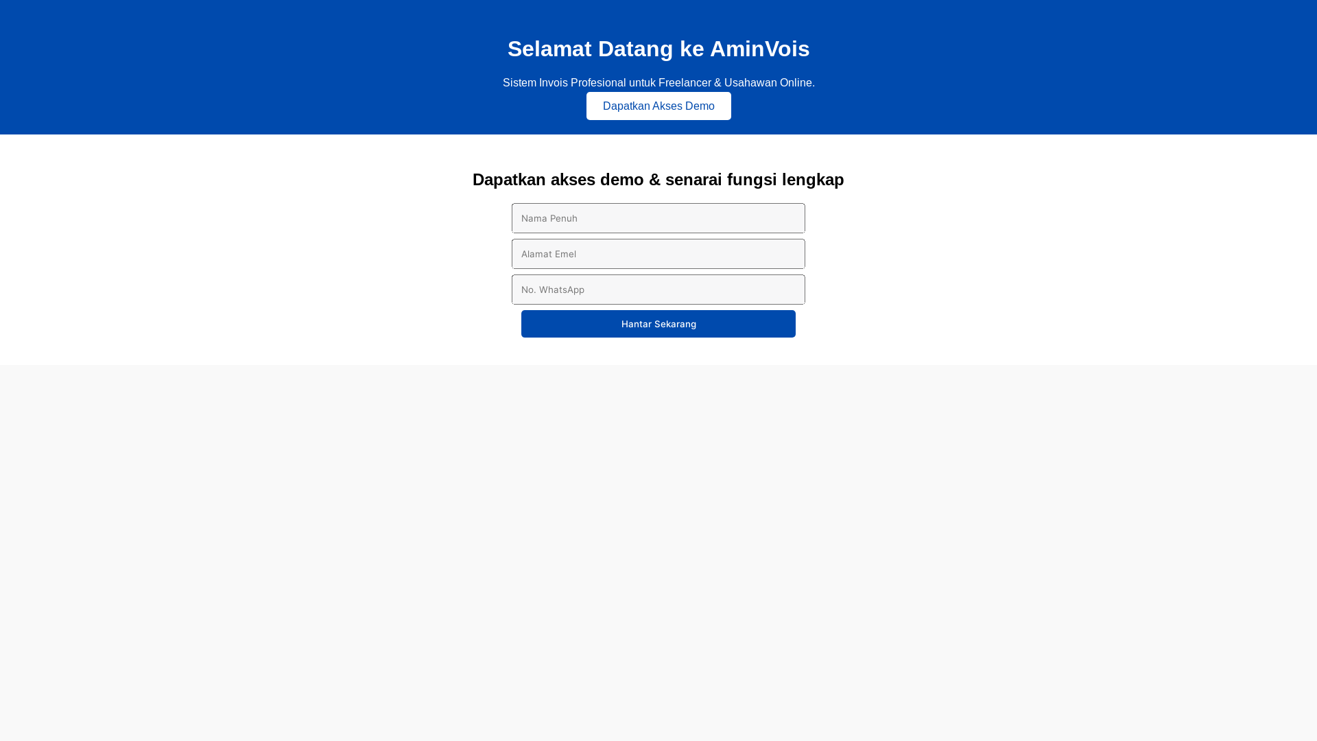 website screenshot of https://aminvois.com/
