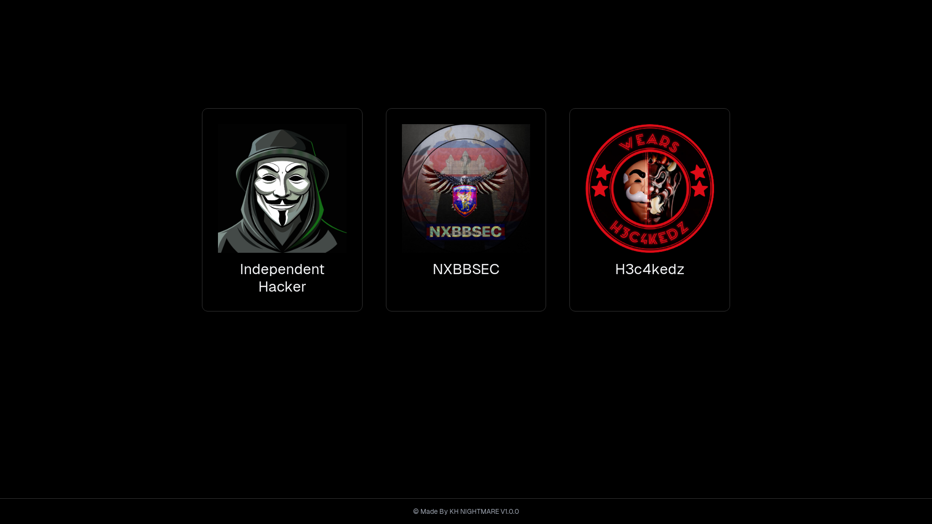 website screenshot of https://khleaks.sh/leaks-hacker