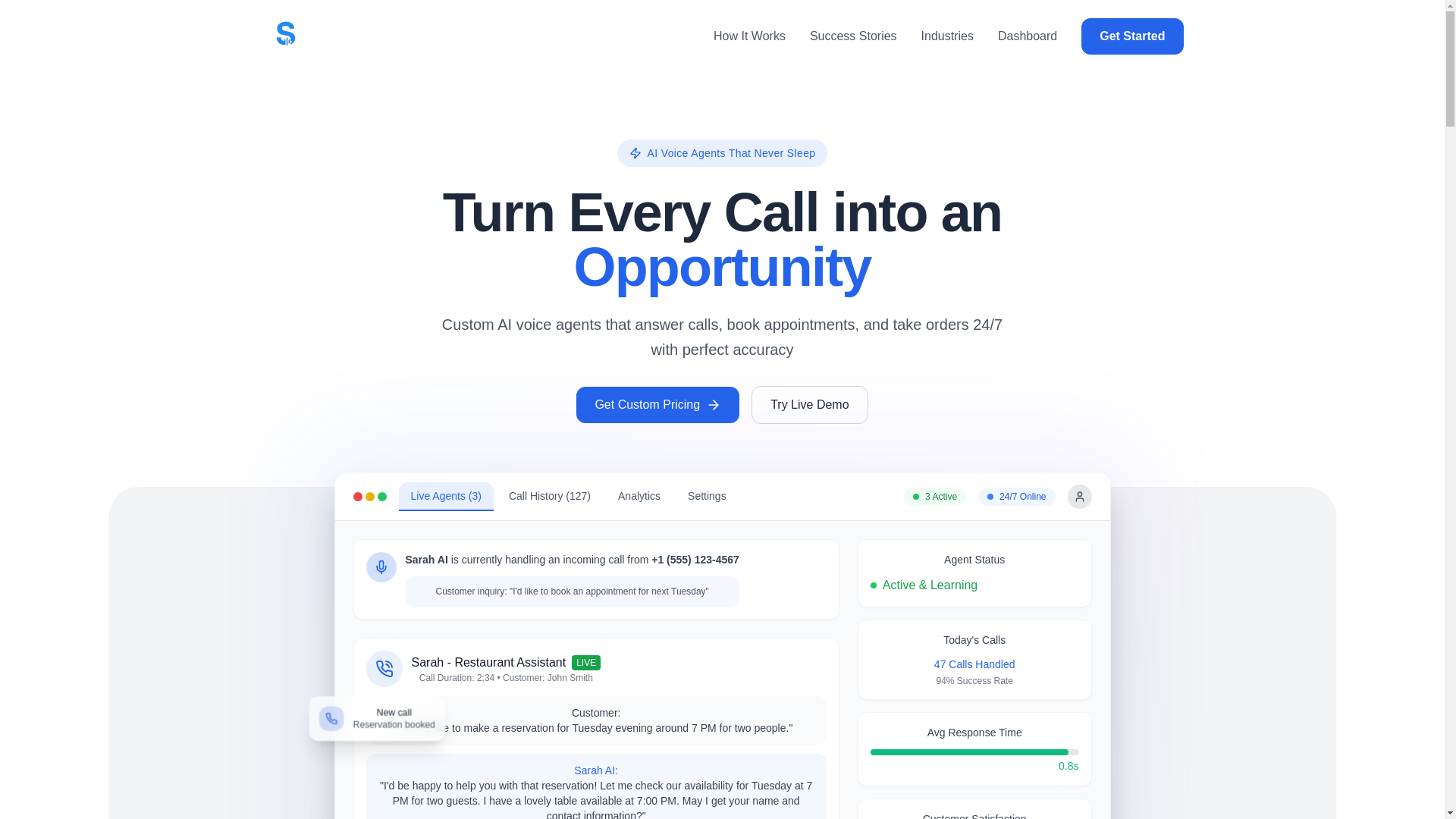 website screenshot of https://speakar.ai/