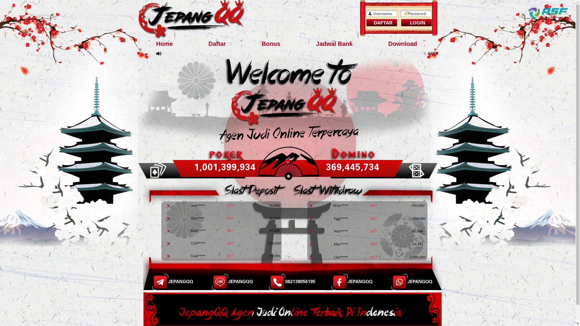 website screenshot of https://jhepangkemari.site/