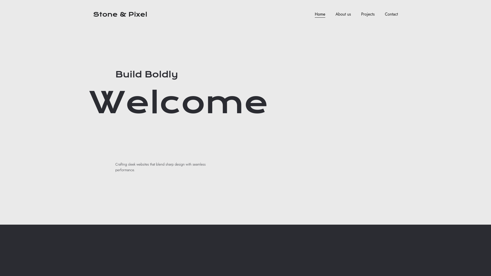 website screenshot of https://stone-pixel.co.uk