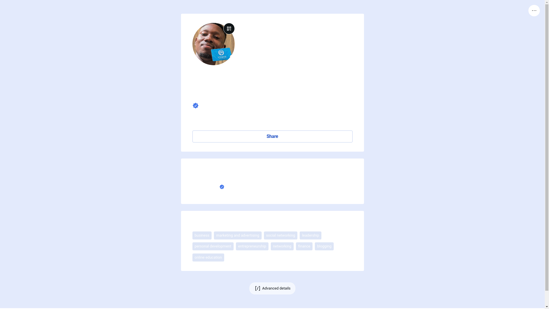 website screenshot of https://benedictmwansasu.live/