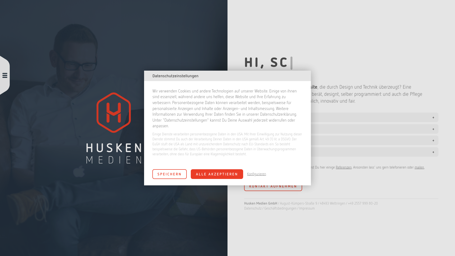 website screenshot of https://codekater.de/