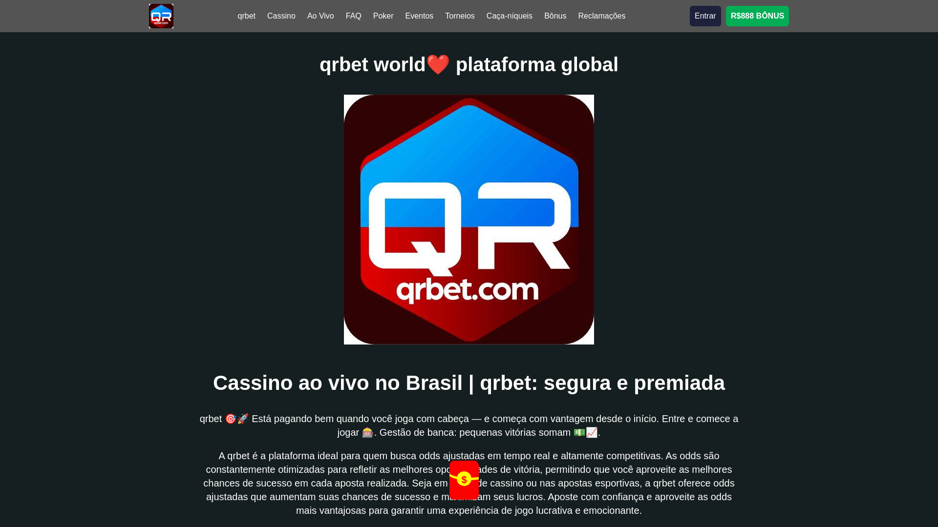 website screenshot of https://qrbetsl.com/