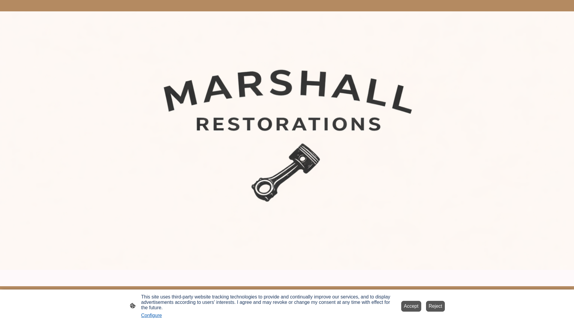 website screenshot of https://marshall-restoration.com