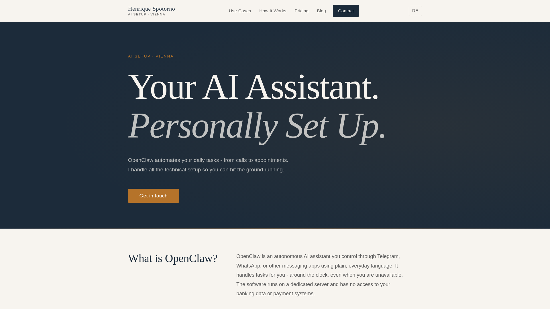 website screenshot of https://meinkiassistent.at