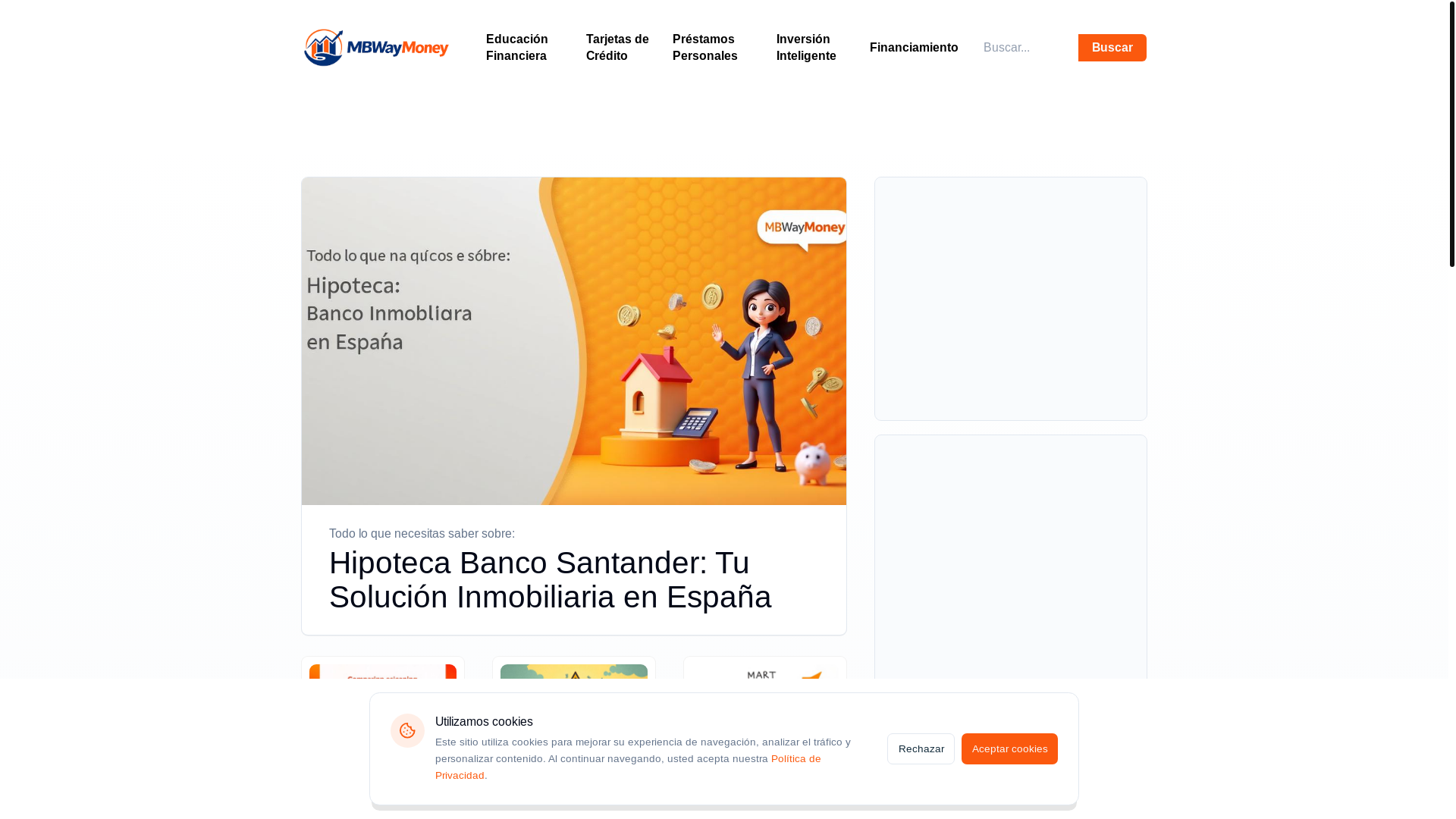 website screenshot of https://mbwaymoney.com/