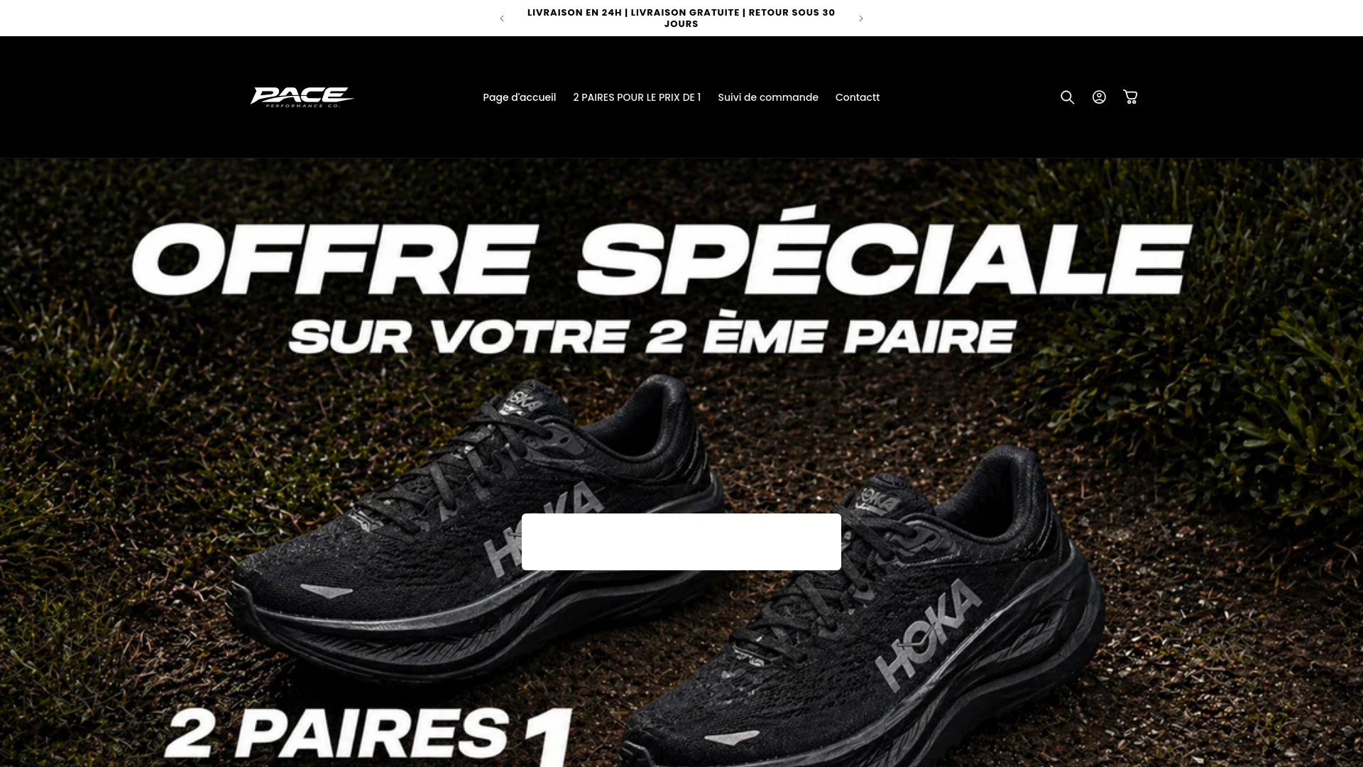 website screenshot of https://paceperformance.fr/