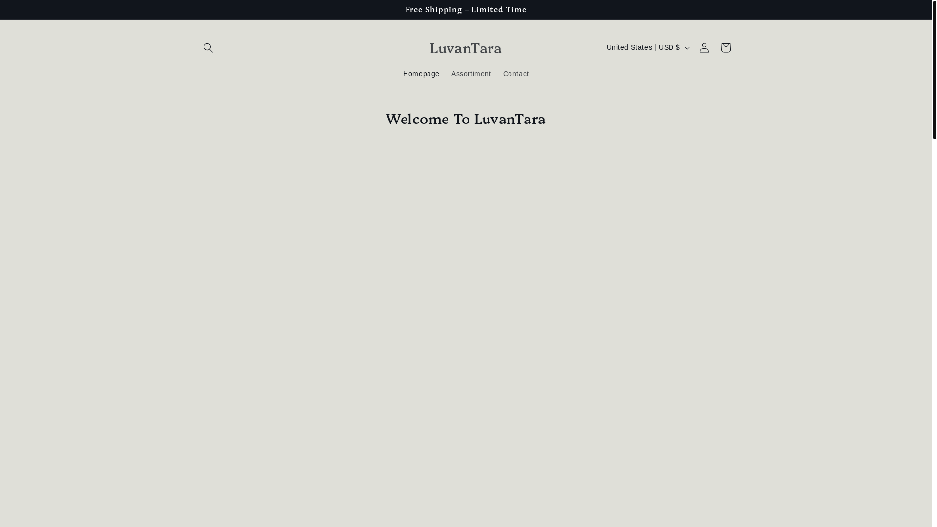 website screenshot of https://luvantara.com/