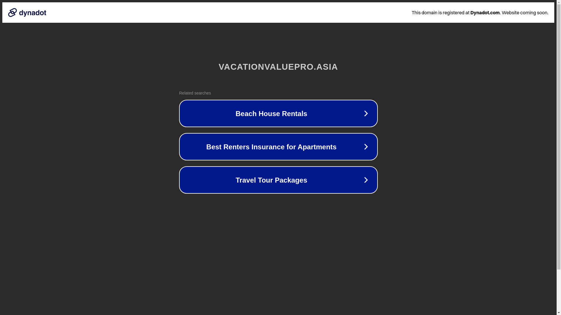 website screenshot of https://vacationvaluepro.asia/
