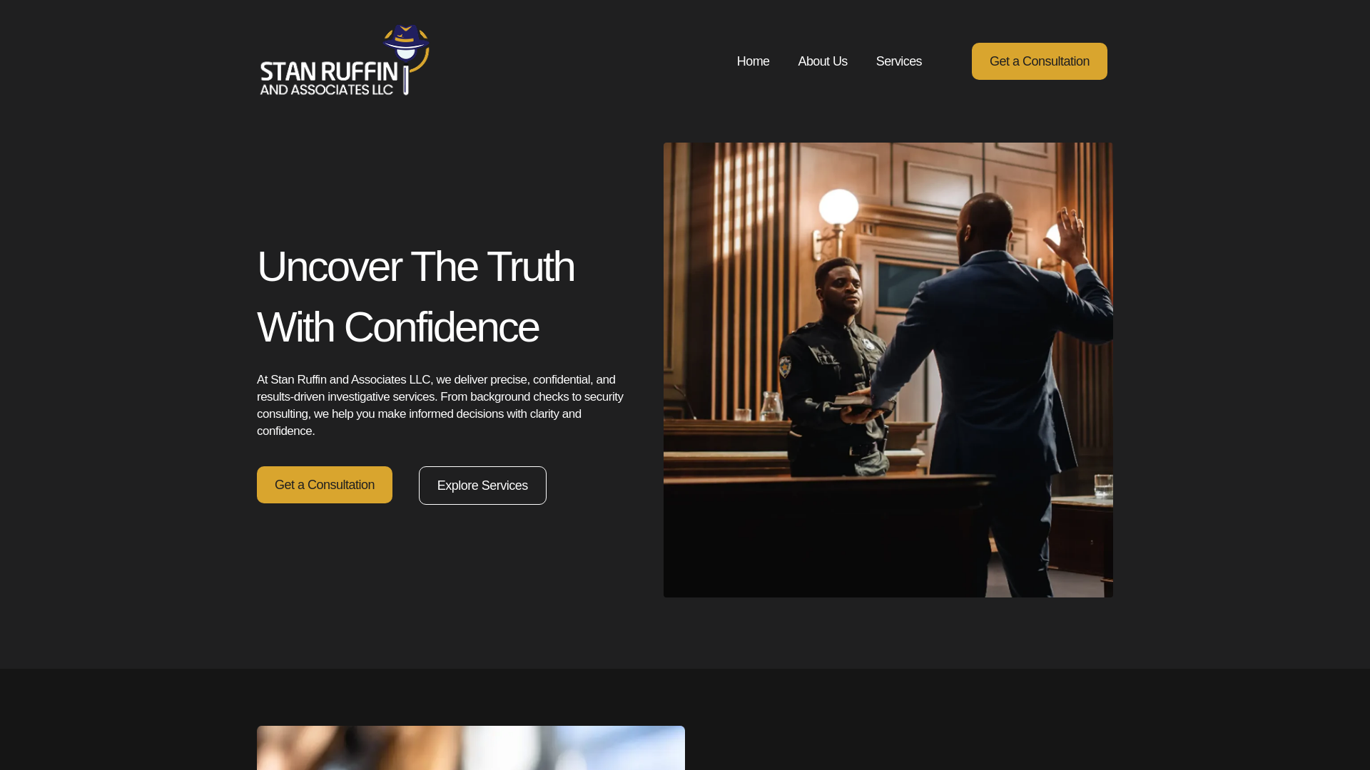 website screenshot of https://sruffinassociates.com