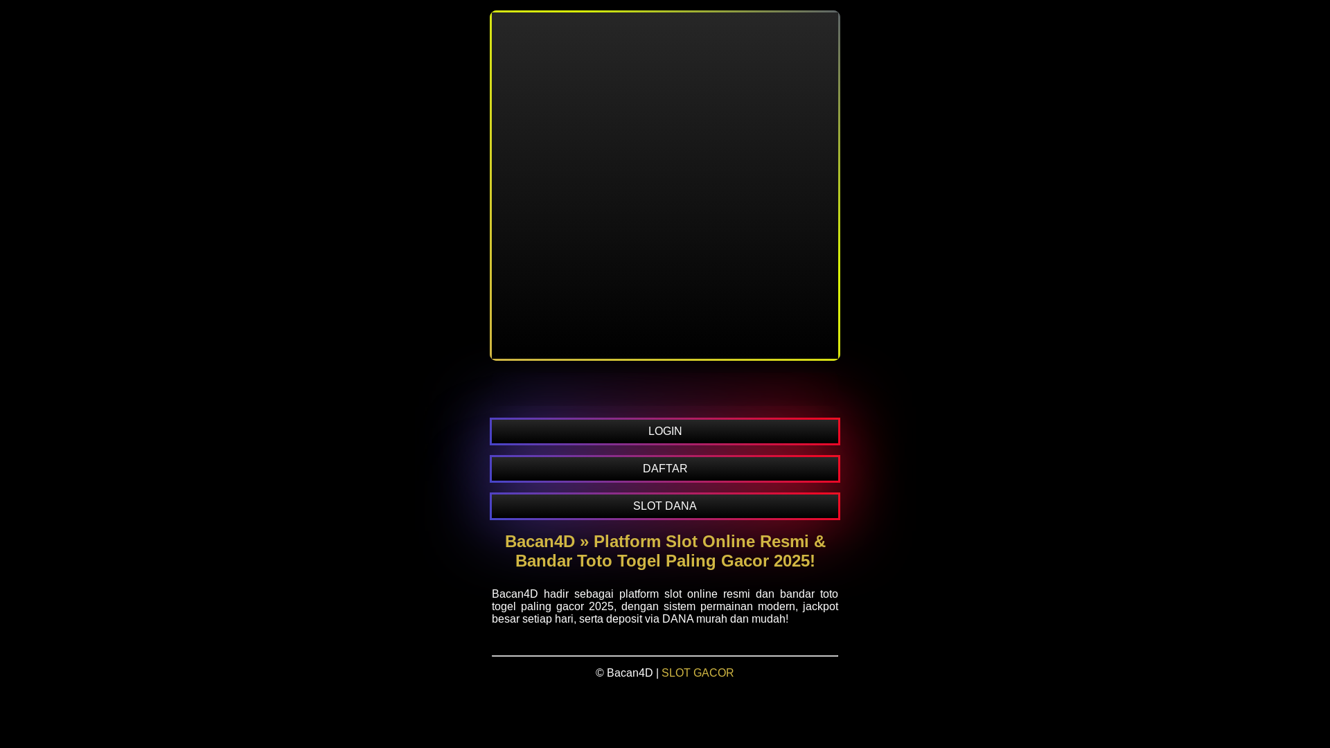 website screenshot of https://slot-online-bacan4d.pages.dev/