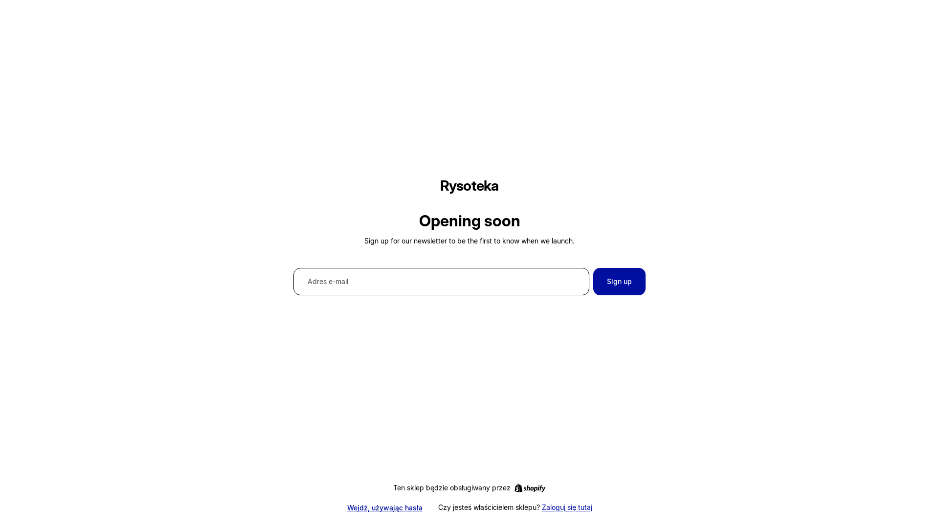 website screenshot of https://rysoteka.pl/