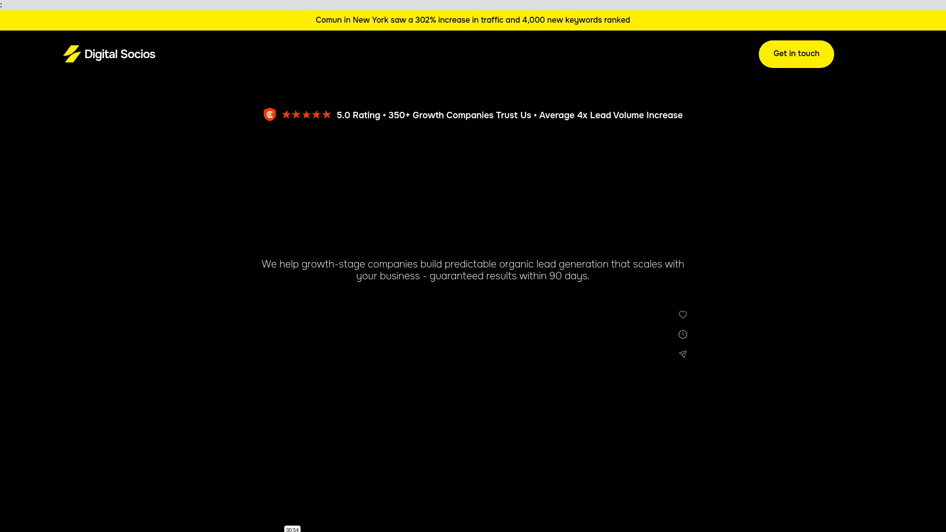 website screenshot of https://digitalsociosflare.com/