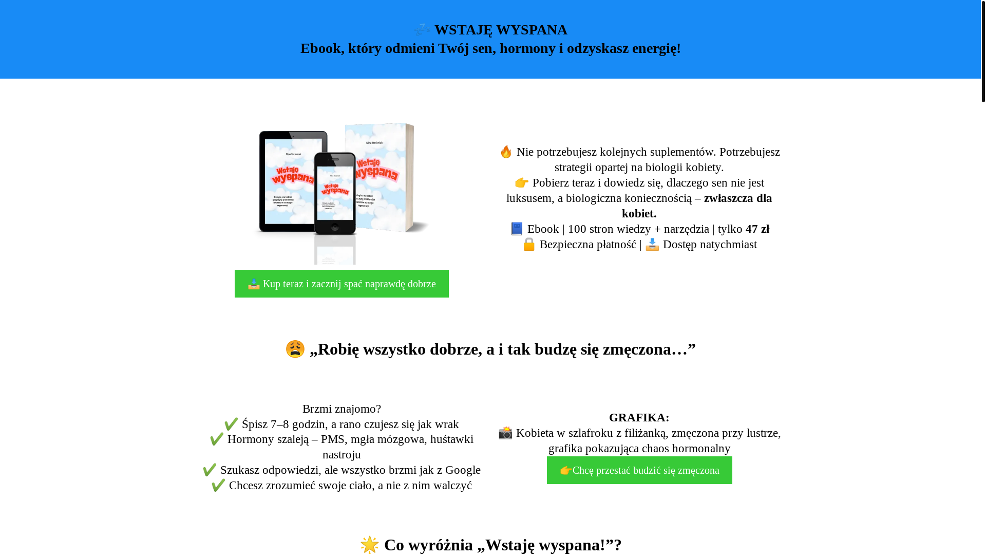 website screenshot of https://wstajewyspana.com/
