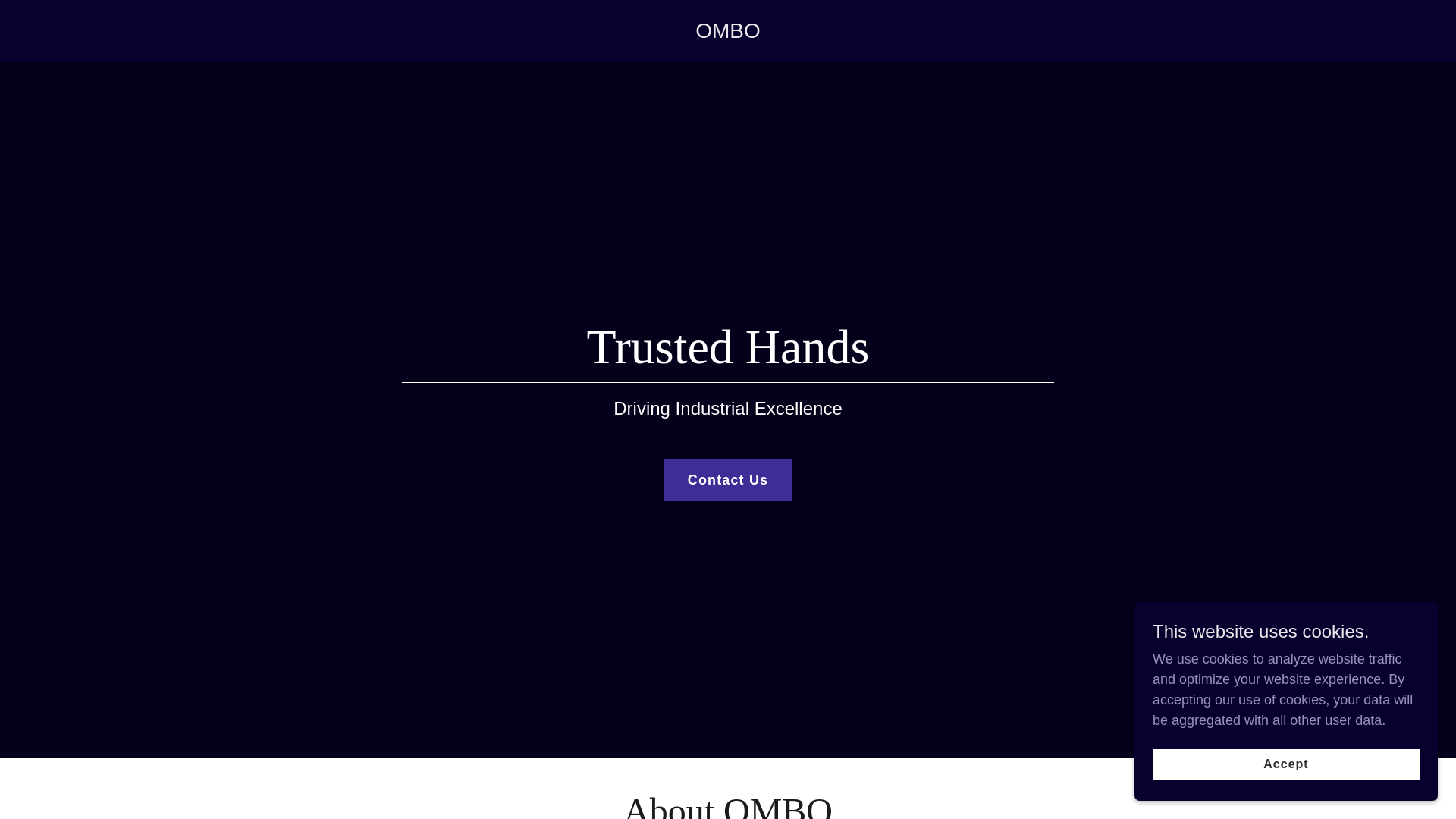 website screenshot of https://omboenergies.com
