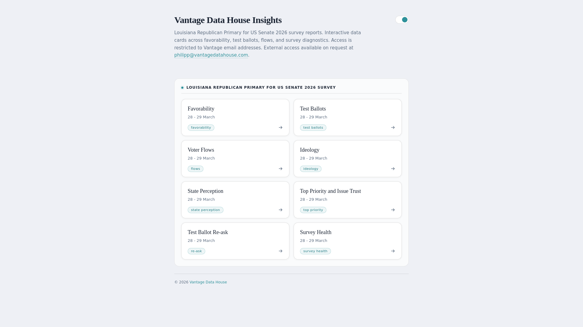 website screenshot of https://la-2026-senate-republican-primary.pages.dev/