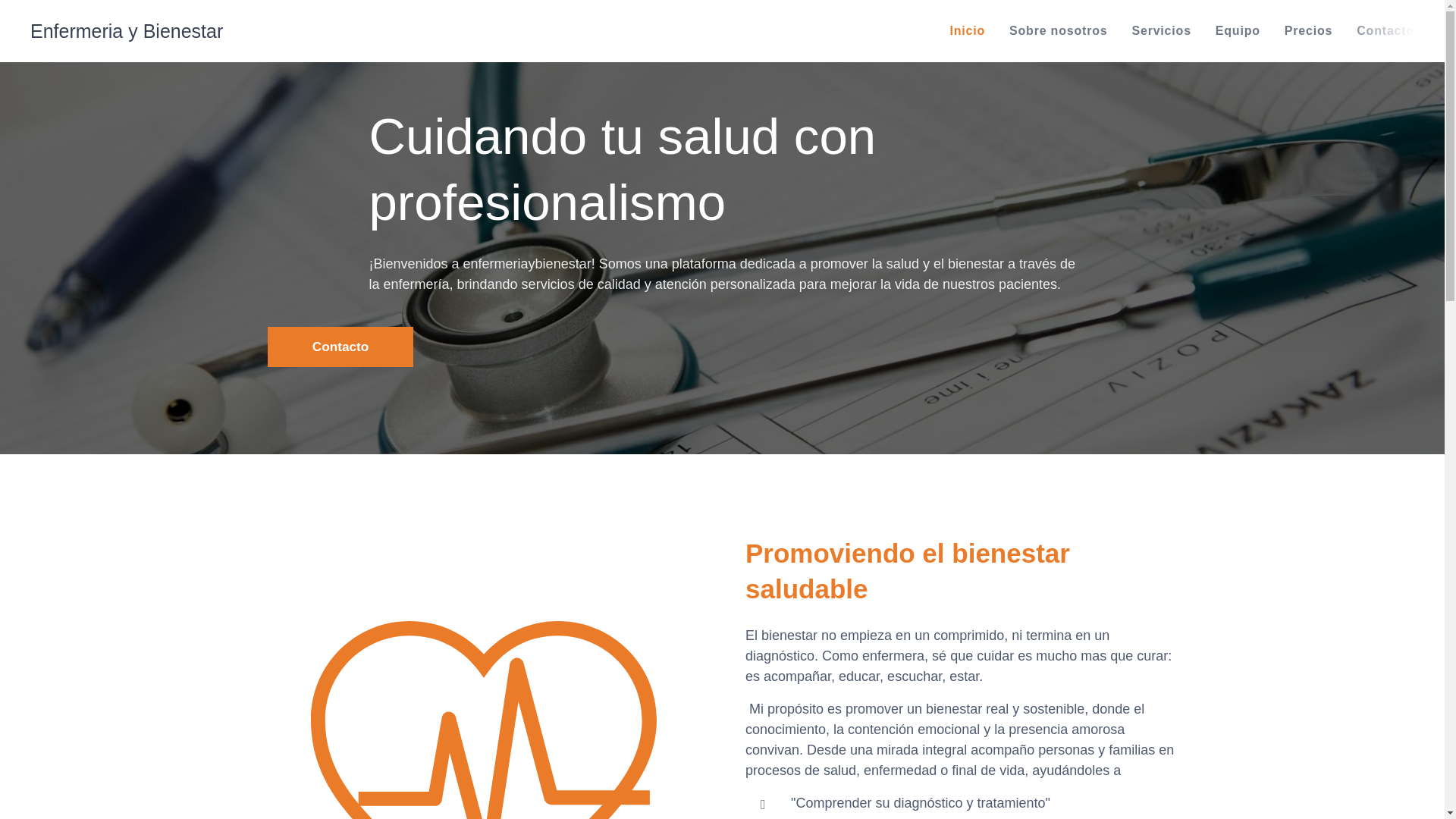 website screenshot of https://enfermeriaybienestar-uy.es/
