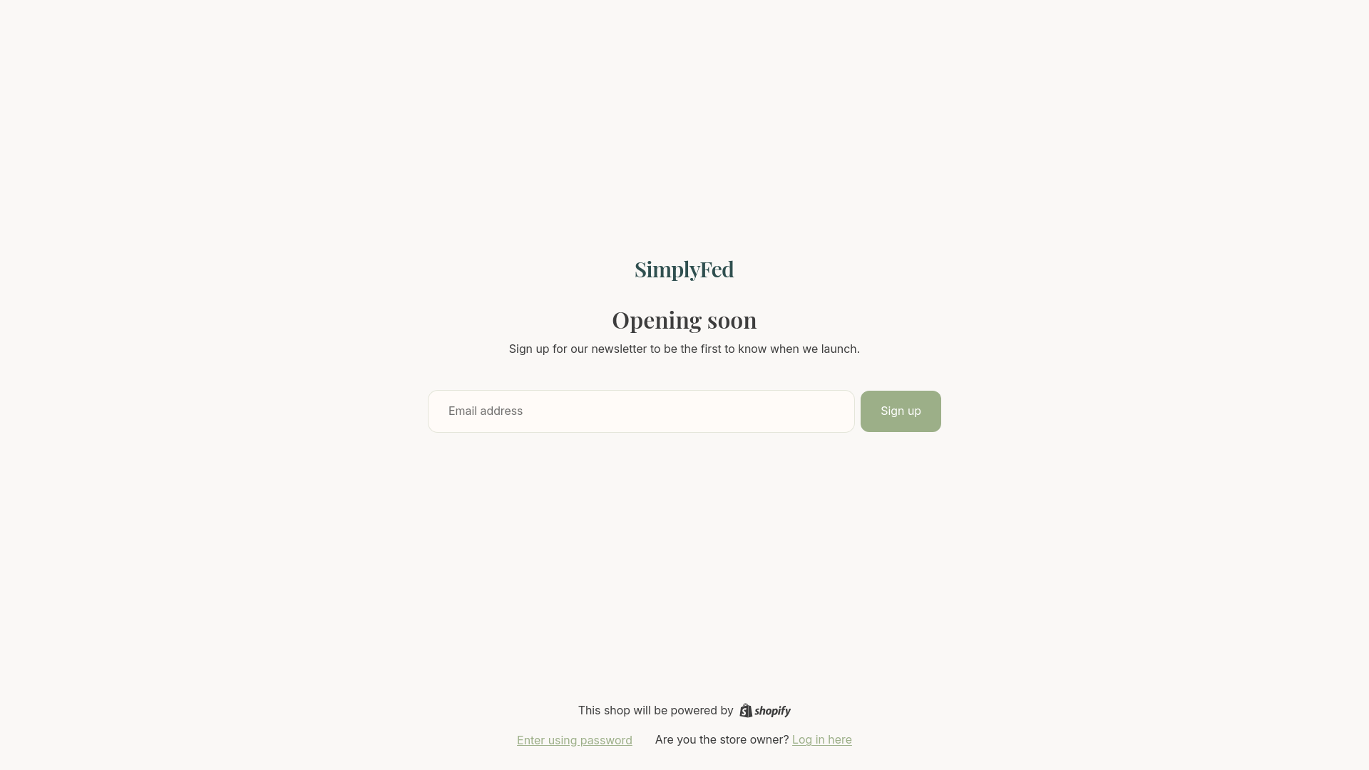 website screenshot of https://simplyfedbaby.com/