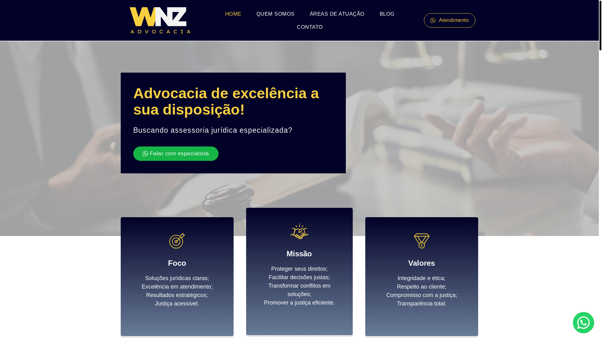 website screenshot of https://zanellanerva.adv.br/