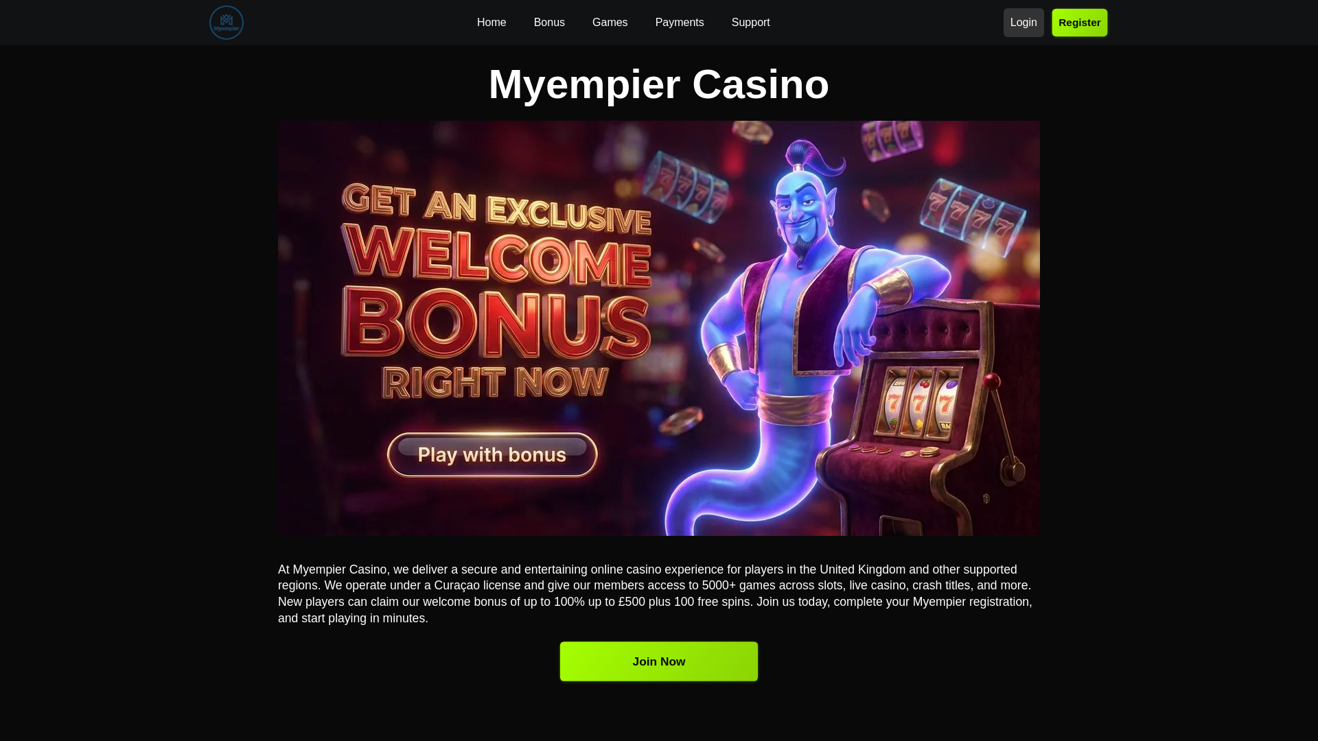 website screenshot of https://myempier-hu.com/