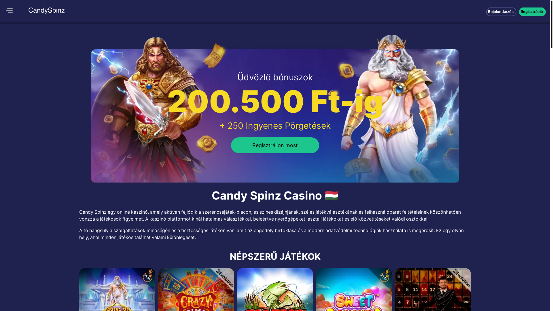 website screenshot of https://candyspinz-hu.pages.dev/