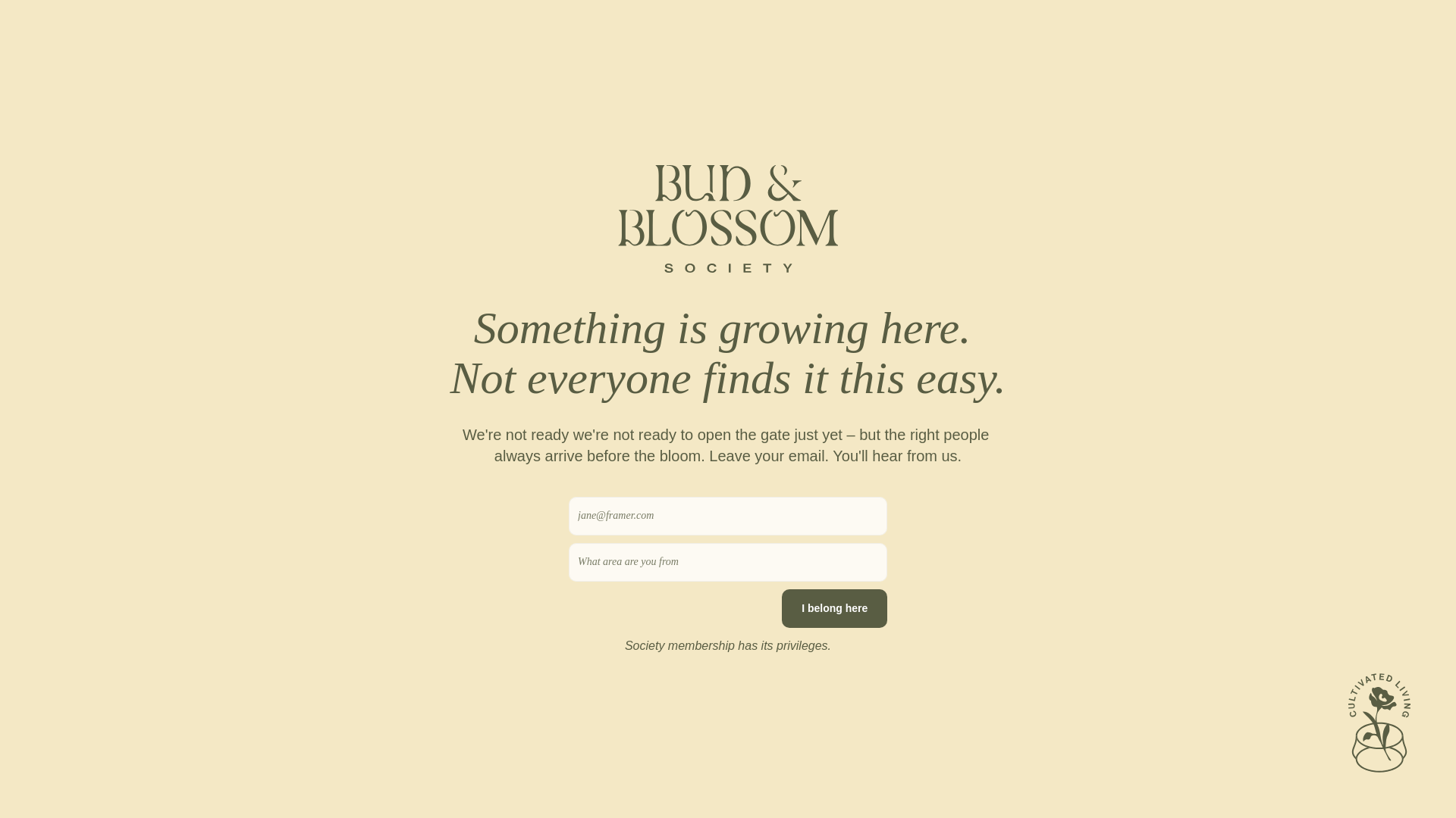website screenshot of https://budandblossomsociety.com