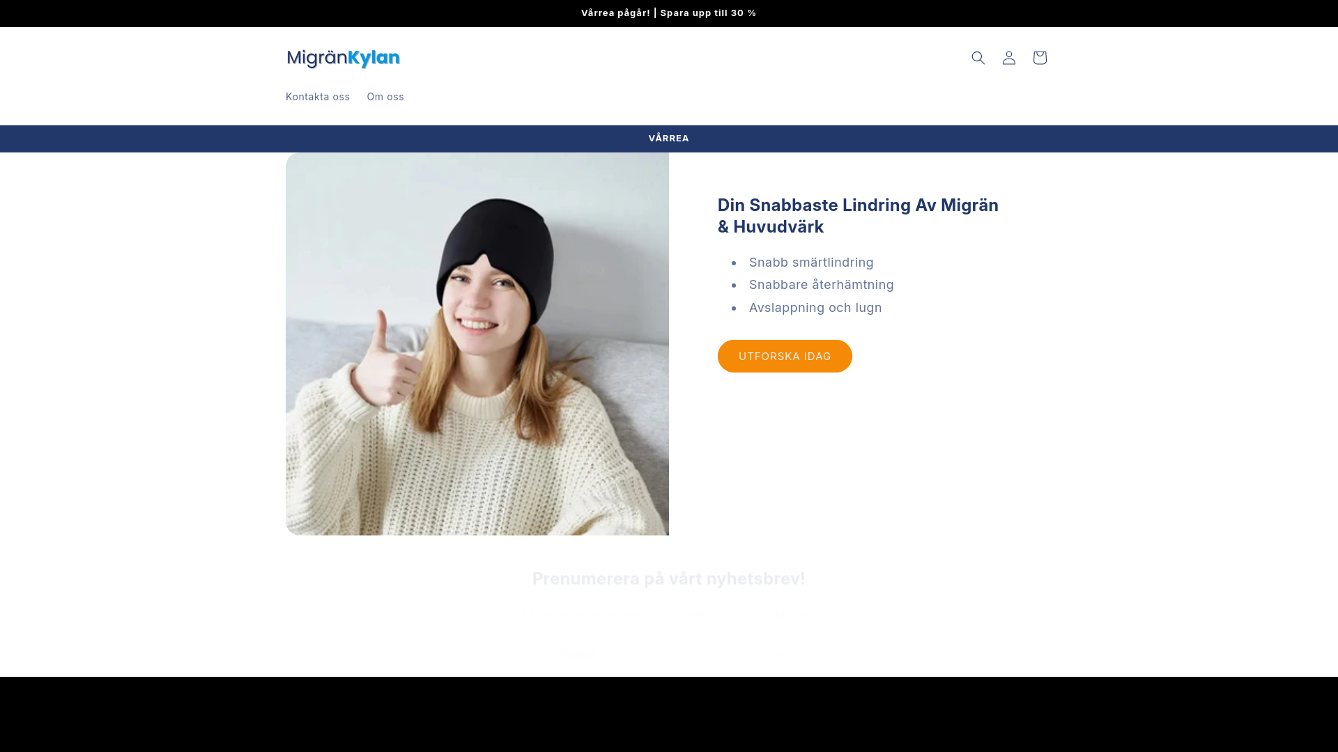 website screenshot of https://xn--migrnkylan-t5a.se/