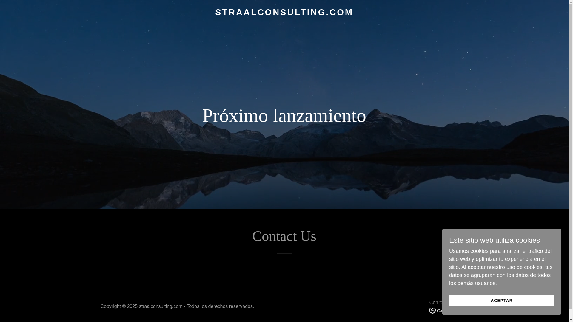website screenshot of https://straalconsulting.com/