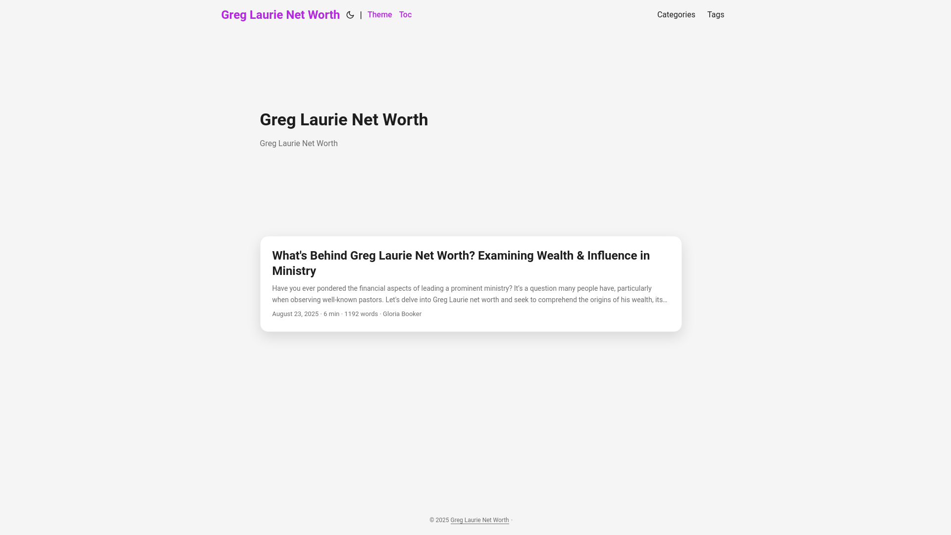website screenshot of https://greg-laurie-net-worth20250907.pages.dev/