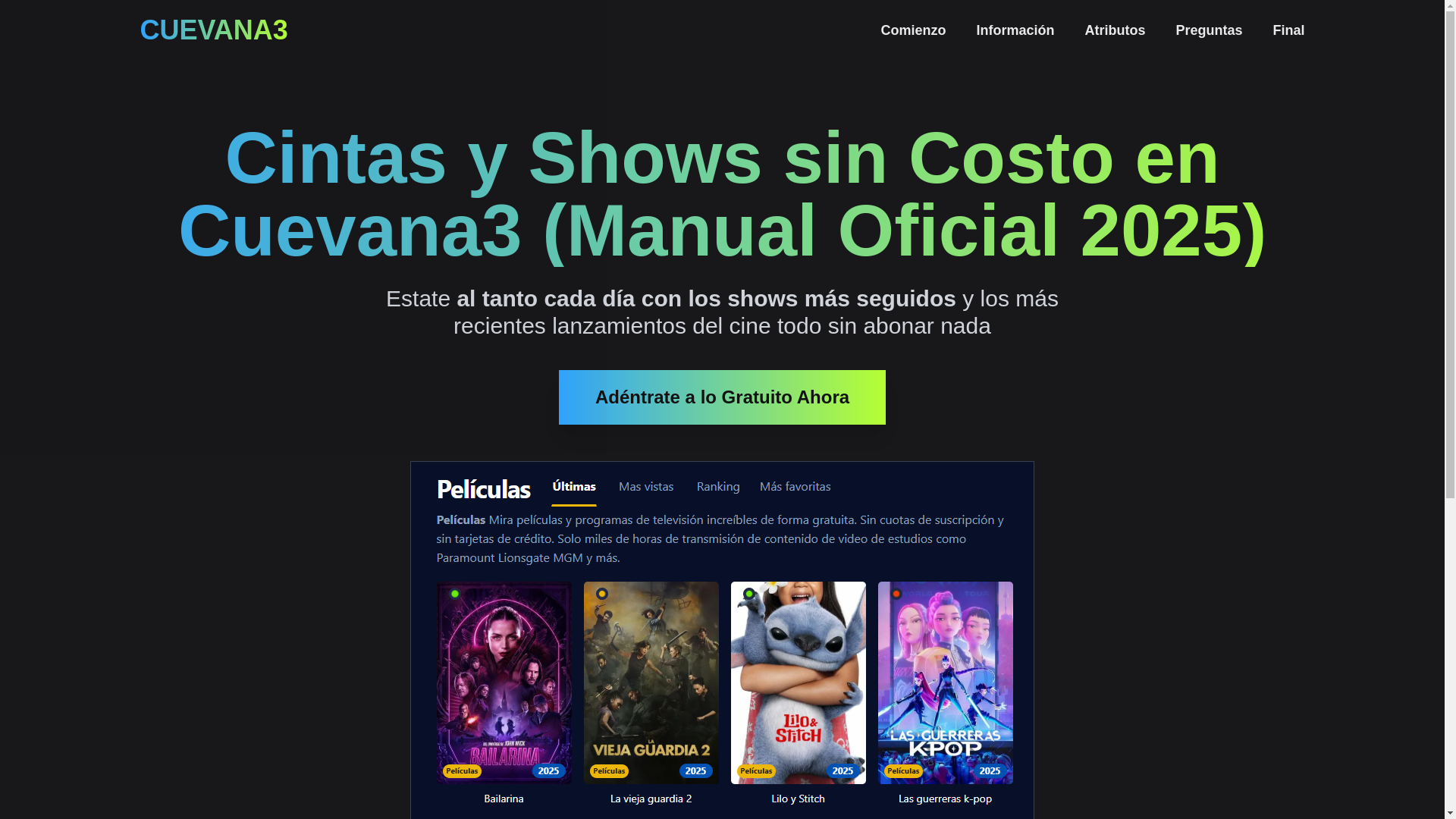 website screenshot of https://cuevana3-pyg9.pages.dev/