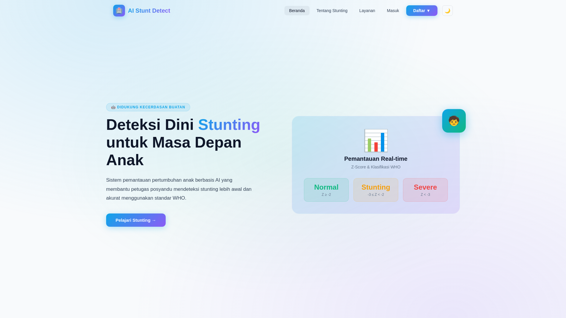 website screenshot of https://aistuntdetect.app/