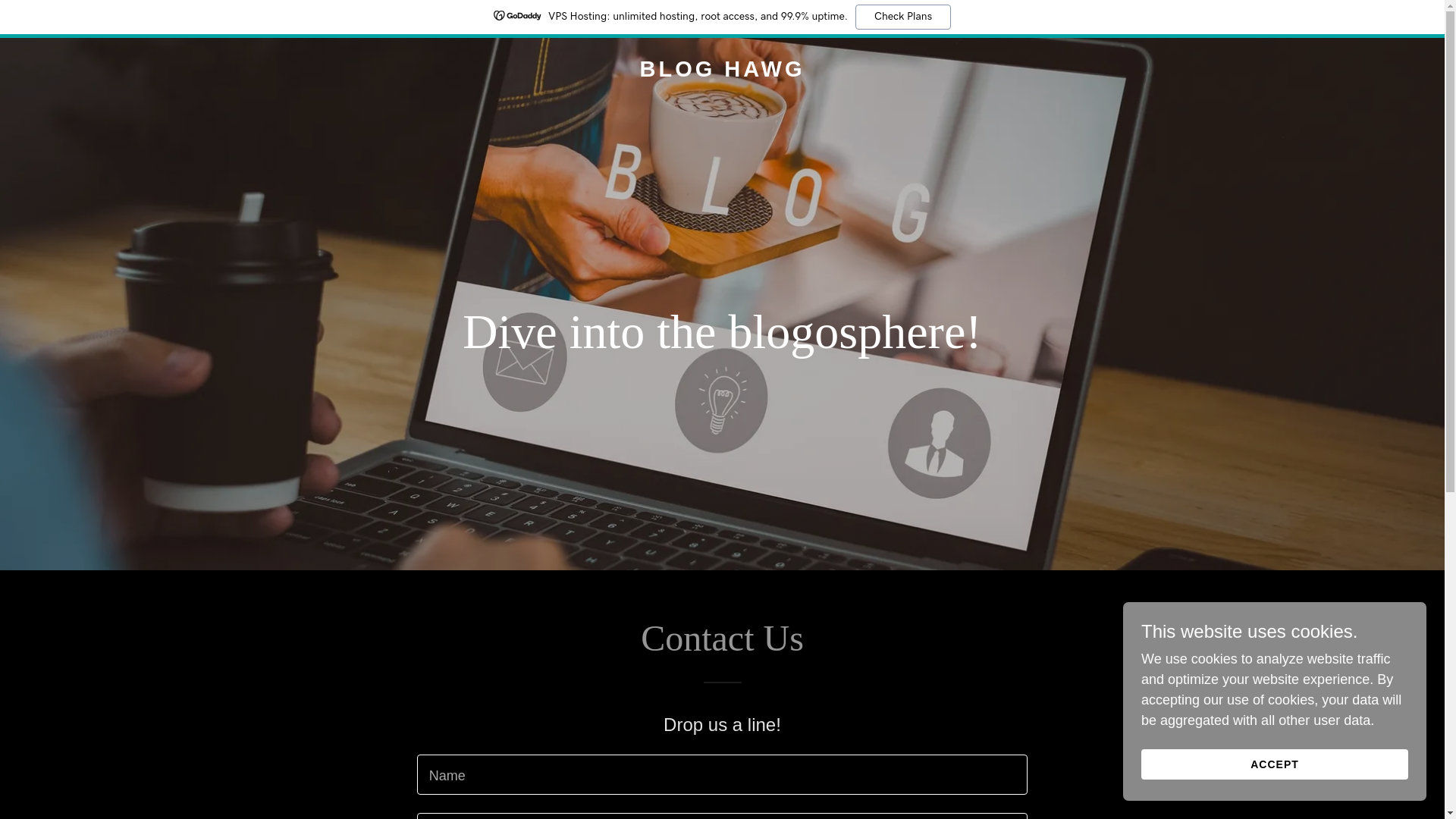 website screenshot of https://bloghawg.com/