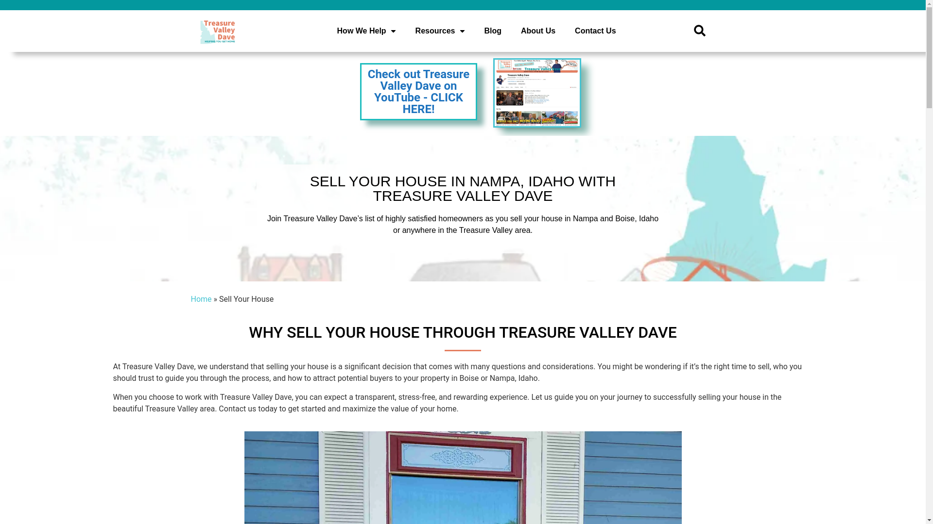 website screenshot of https://treasurevalleyseller.com/