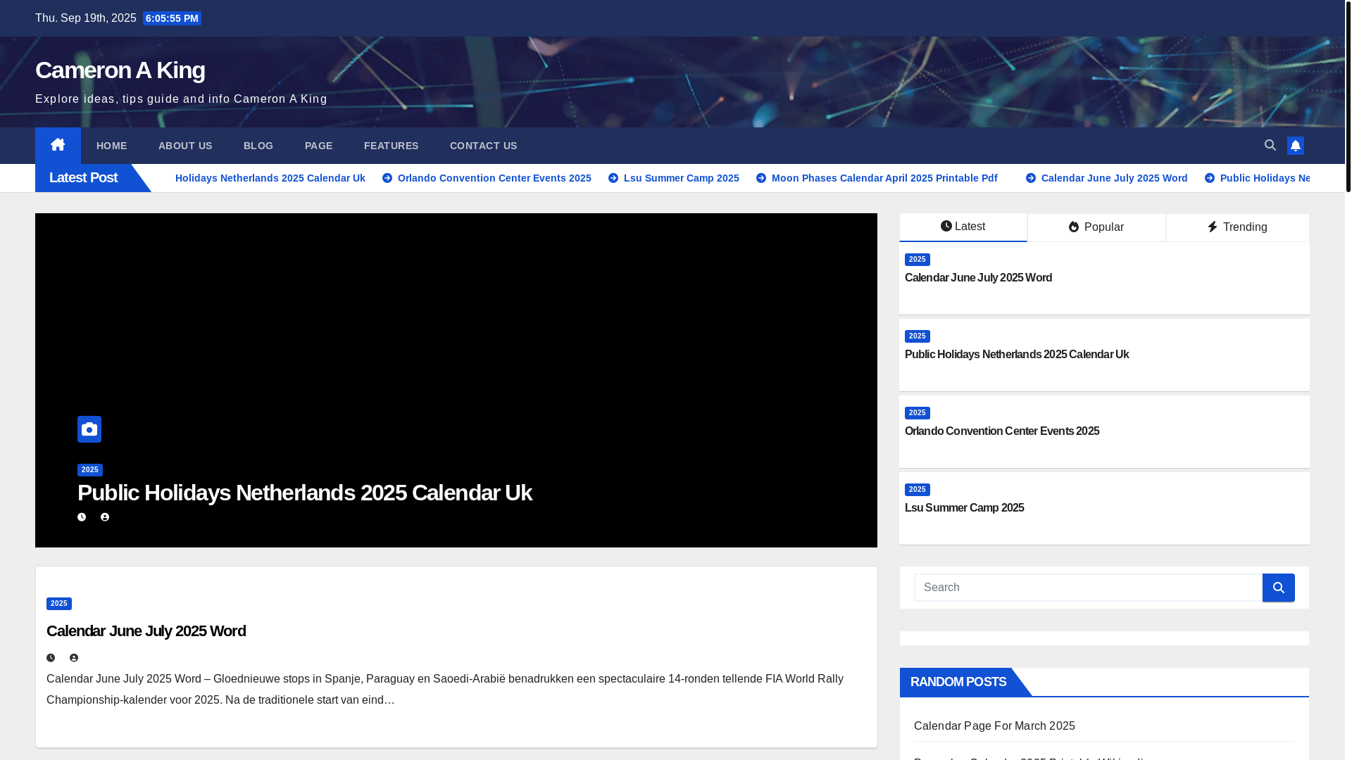 website screenshot of https://cameronaking.pages.dev/