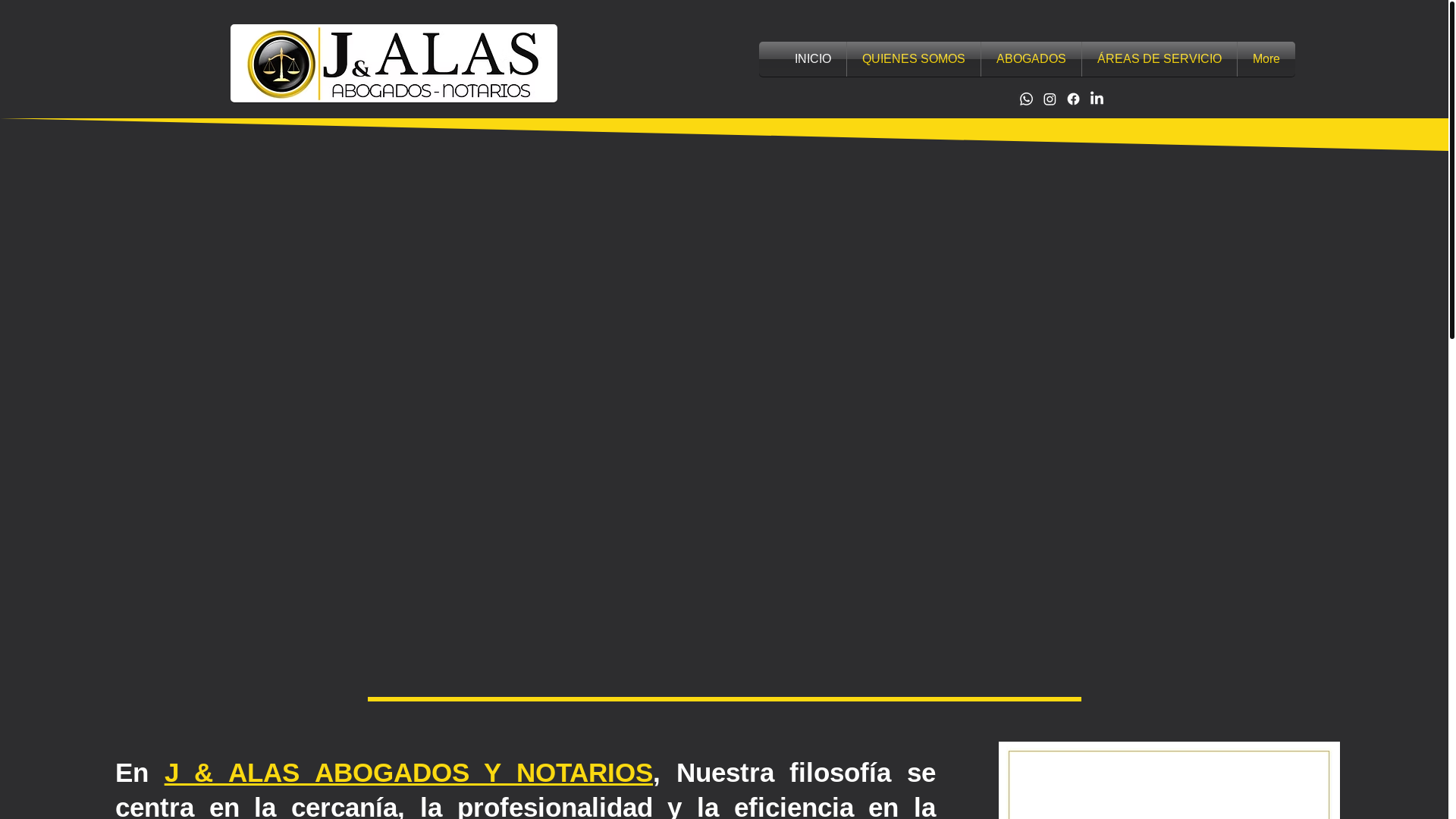 website screenshot of https://jalasabogados.com/
