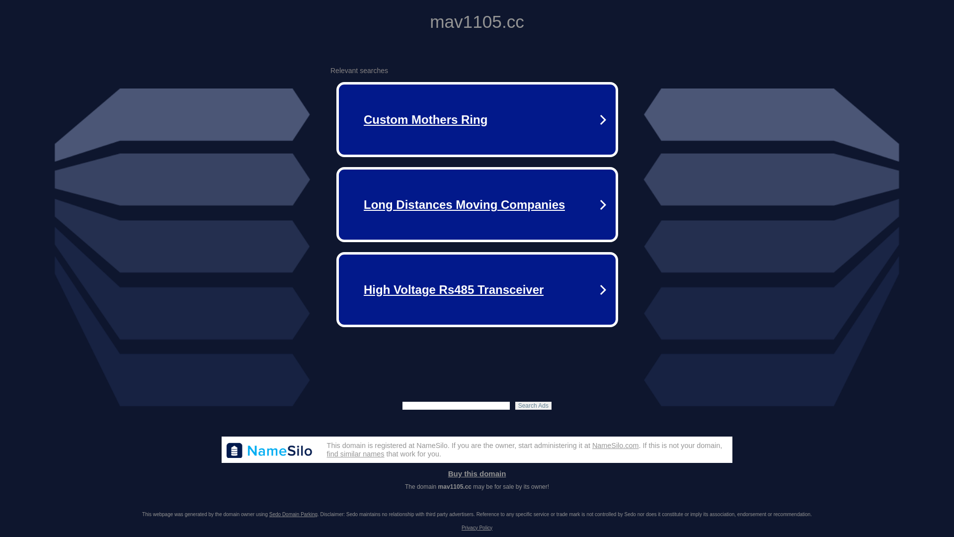 website screenshot of https://mav1105.cc/