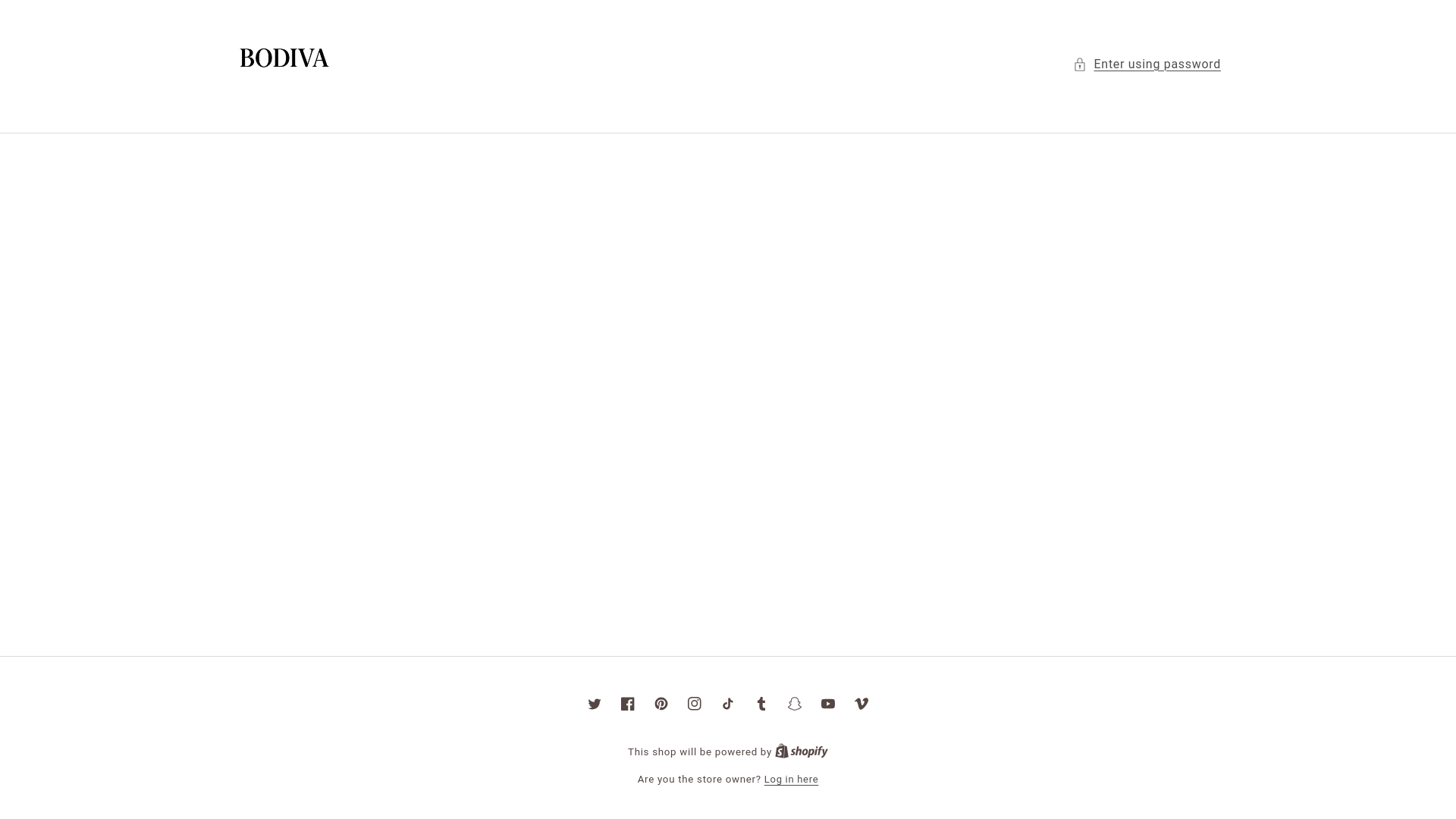 website screenshot of https://bodivastore.com/
