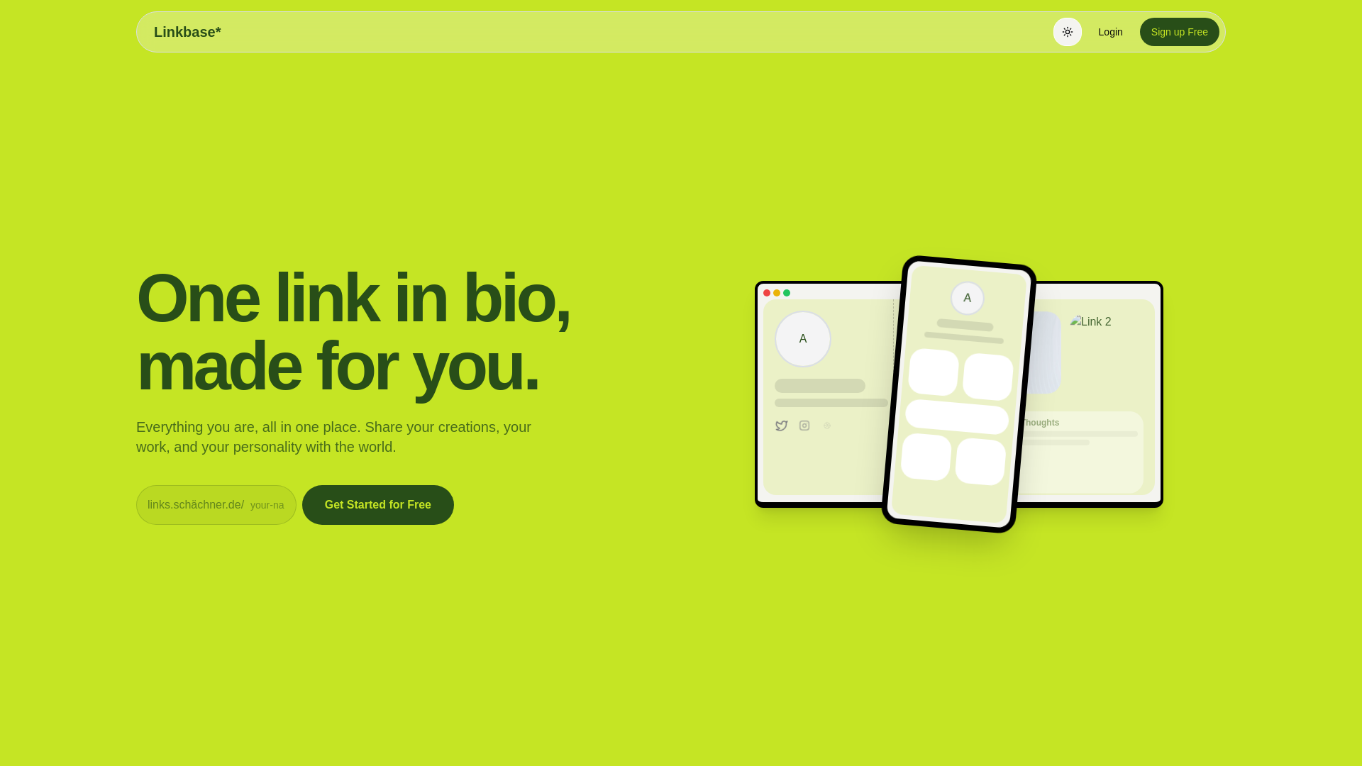website screenshot of https://linkbase.pages.dev/