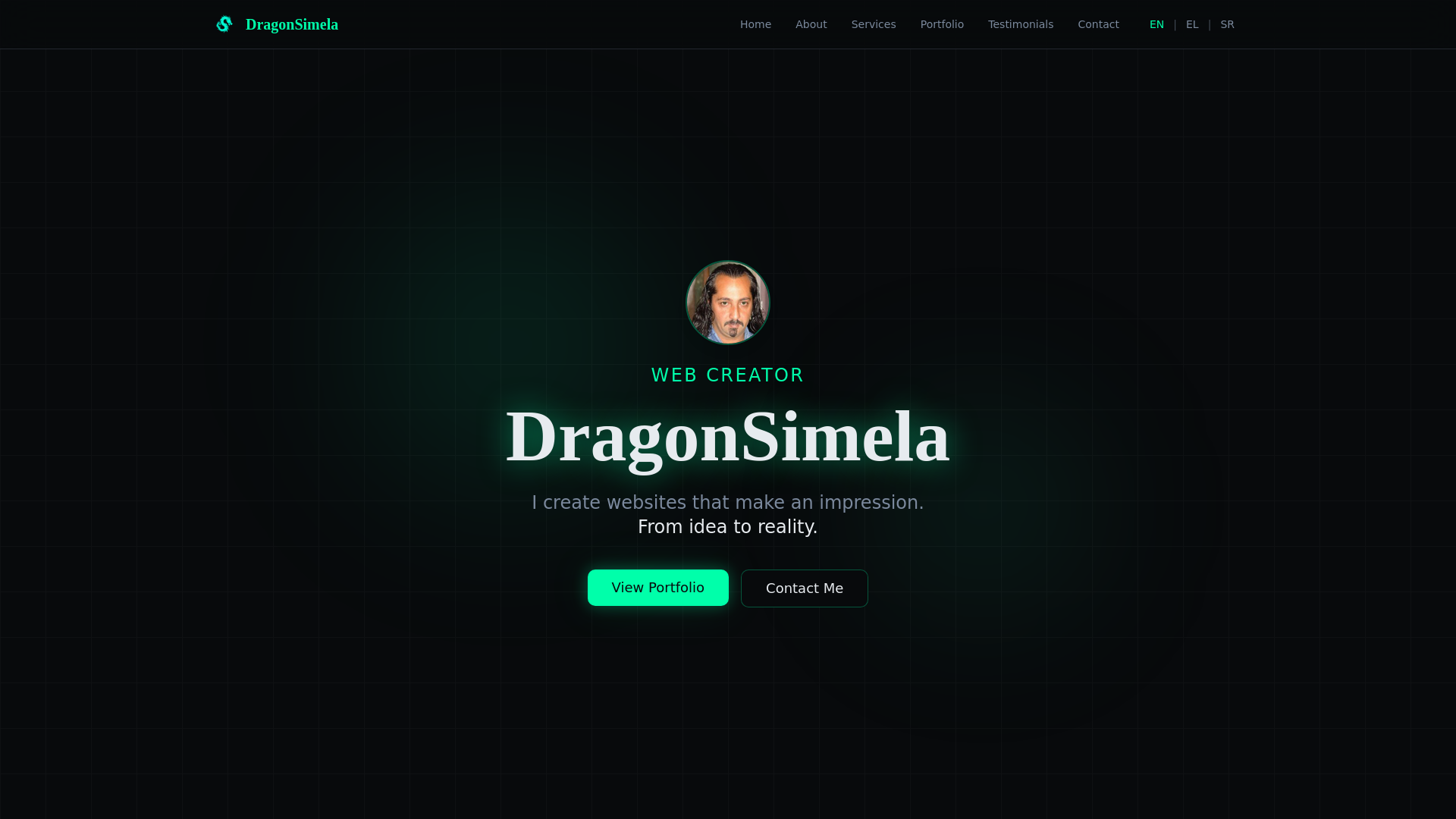 website screenshot of https://dragonsimela.com/