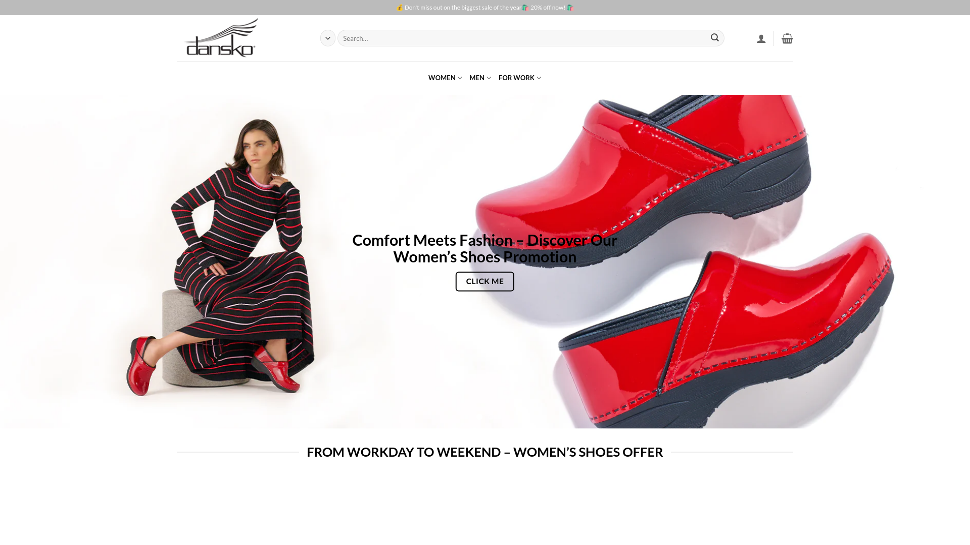 website screenshot of http://www.footwearonlineshop.com/