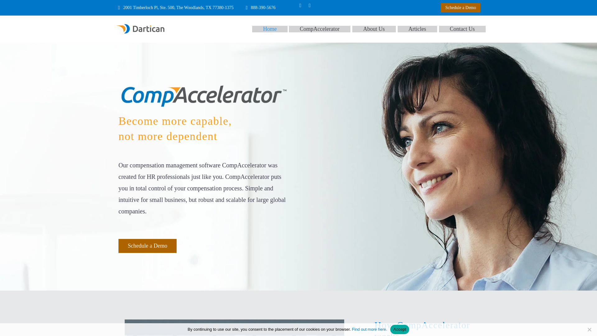 website screenshot of https://darticansolutions.com/