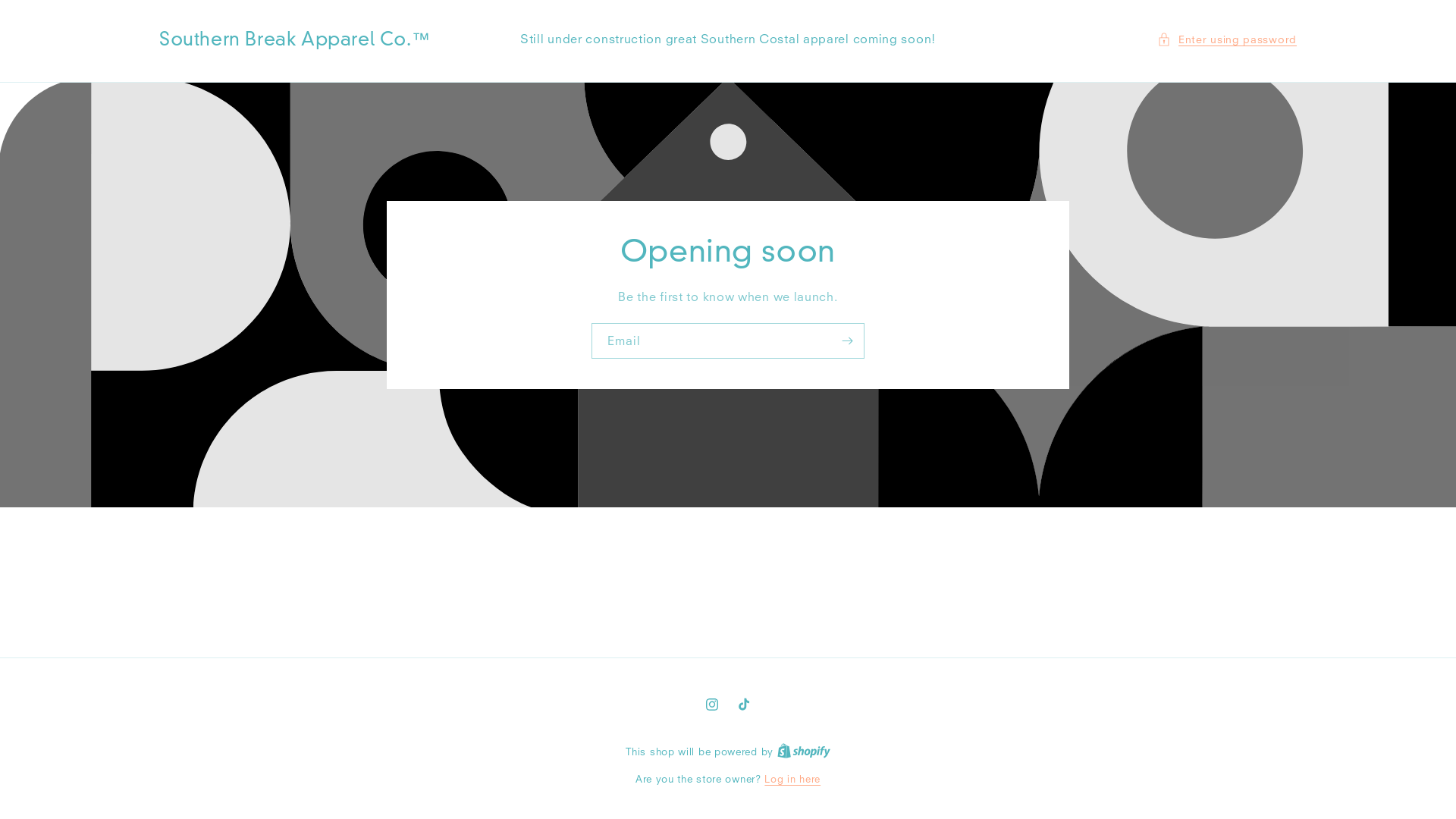 website screenshot of https://southernbreakco.com/
