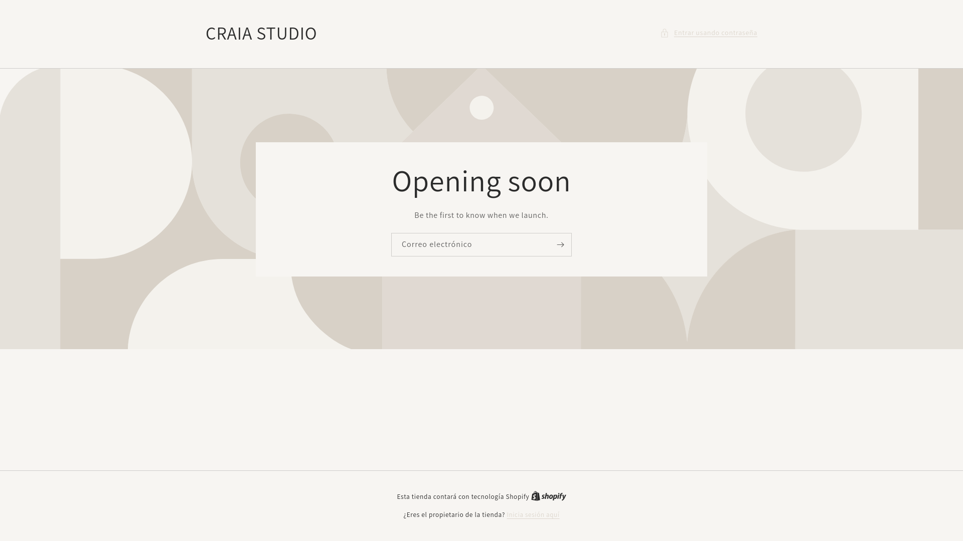 website screenshot of https://craiastudio.store