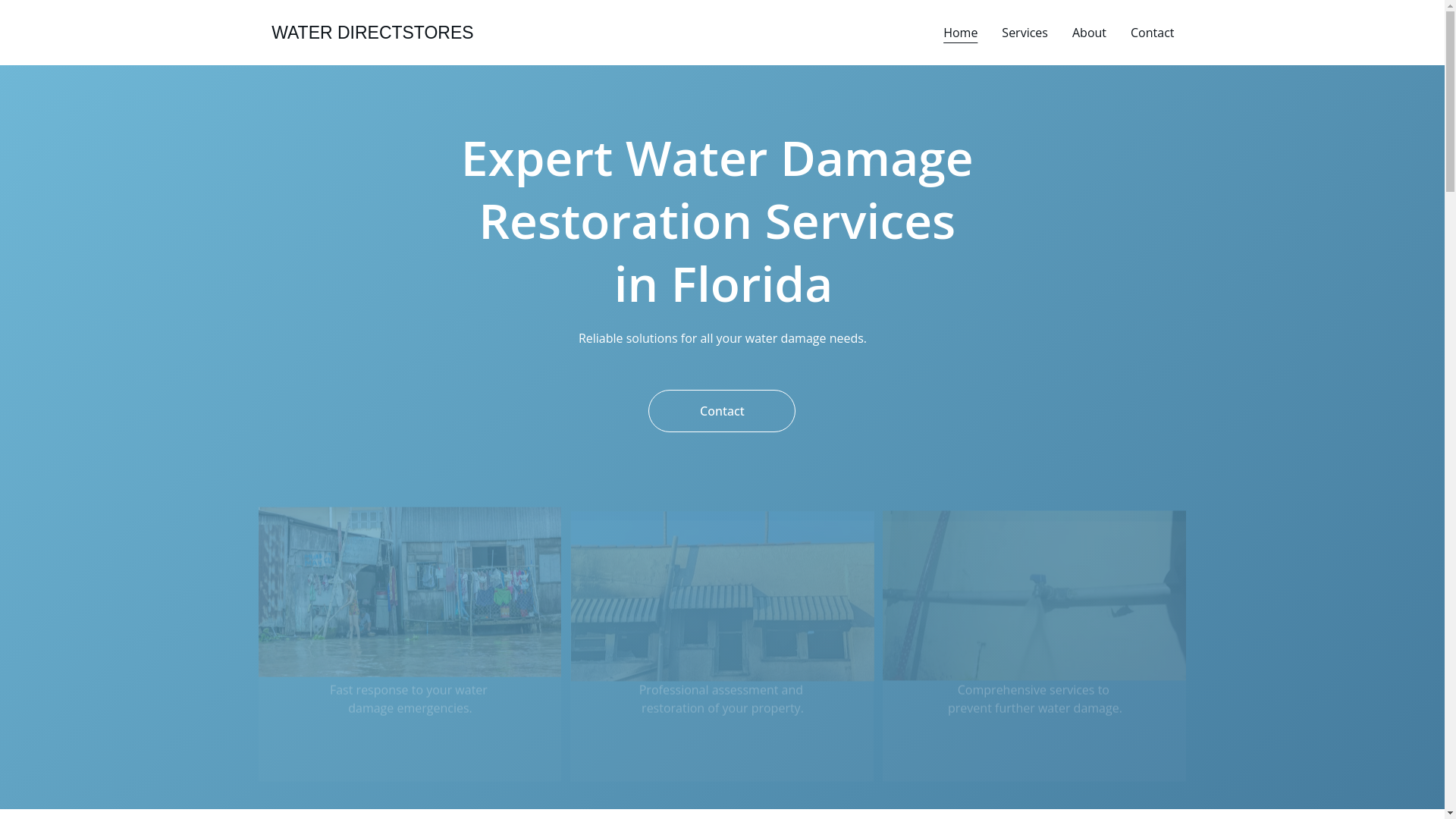 website screenshot of https://waterdirectstores.site/