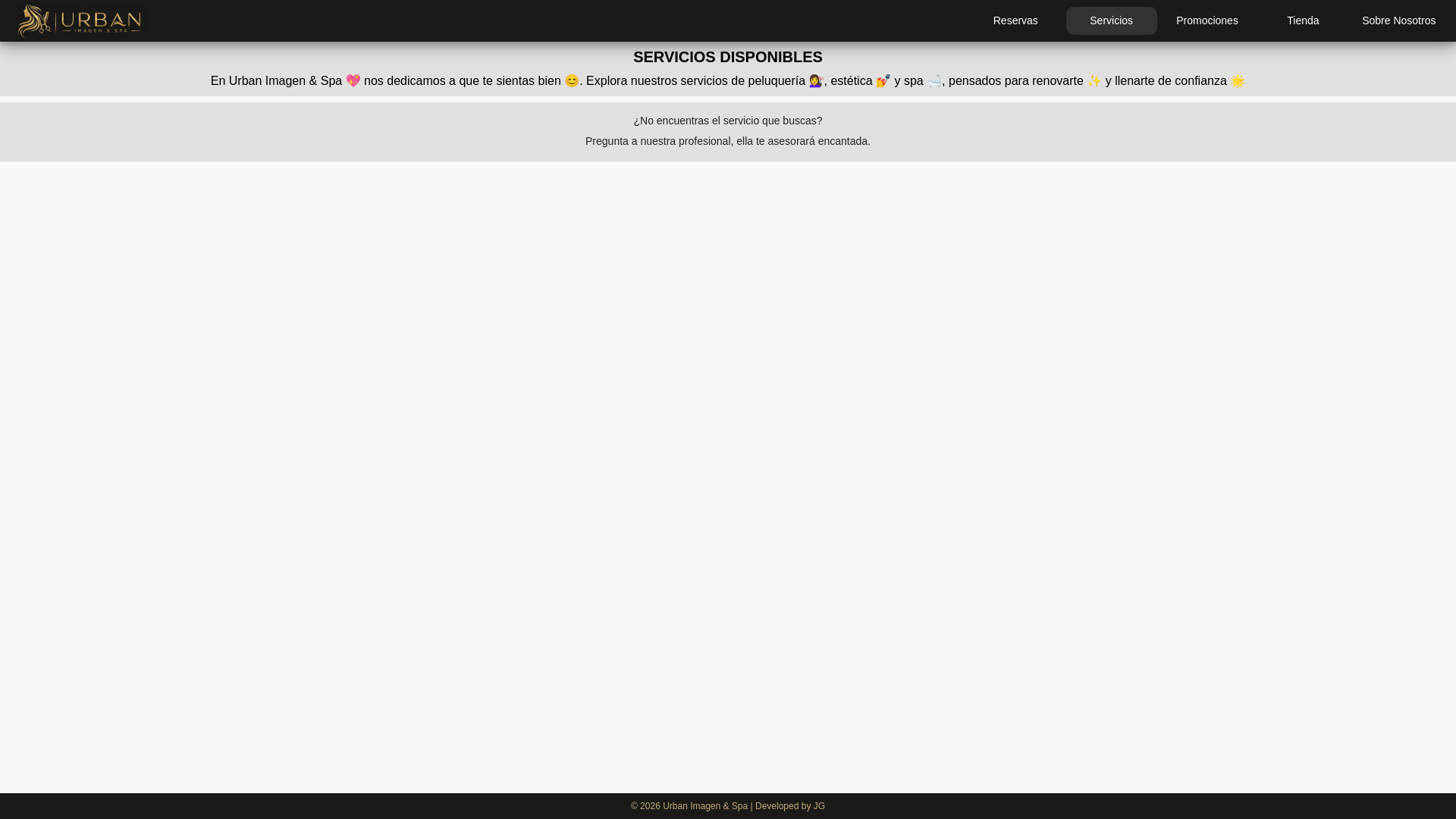 website screenshot of https://urbanimagenstudio.com/