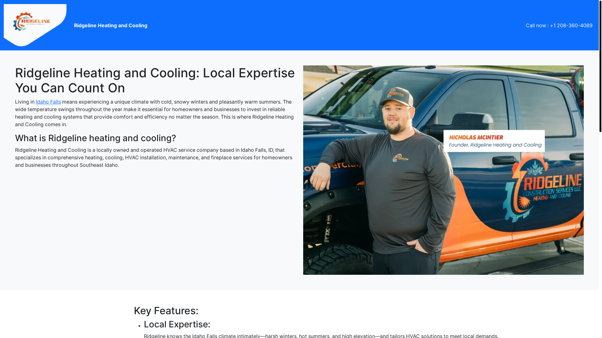 website screenshot of https://ridgelineheatingandcoolinglocalexpertiseyoucancounton.pages.dev/