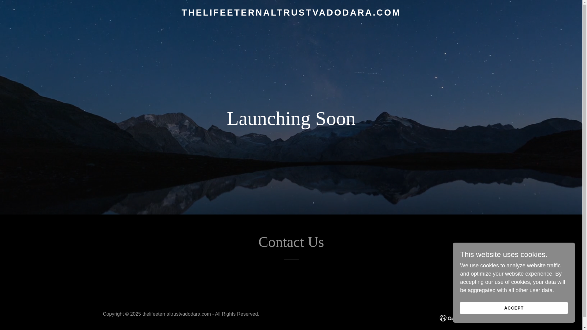 website screenshot of https://thelifeeternaltrustvadodara.com/